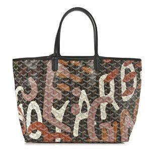 GOYARD Goyardine Saint Louis Graffiti Lettres Camouflage PM in Black, Pink